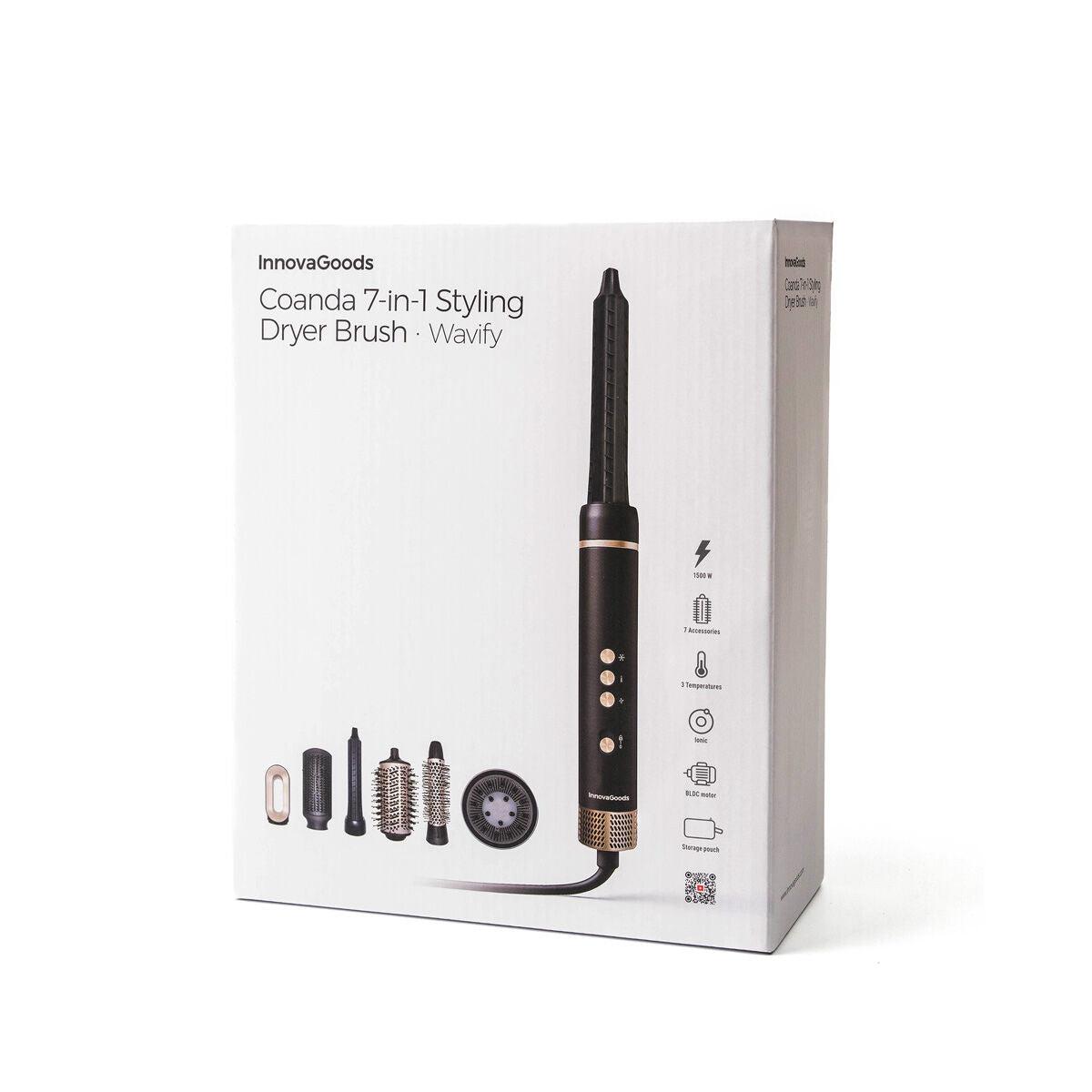 Innovagoods Ionic Multifunctional Air Dryer And Styler Brush With Coanda Technology And 7 Accessories Wavify Innovagoods