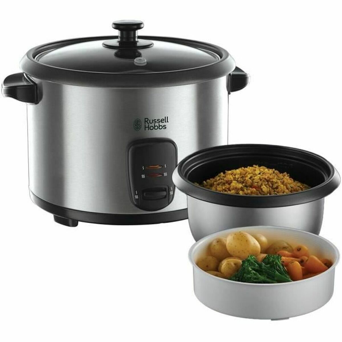 Russell Hobbs Rice Cooker Russell Hobbs 19750-56 Grey Stainless Steel 700 W 1,8 L (Refurbished B)