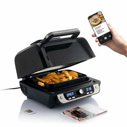 Innovagoods Air Fryer With Grill, Accessories And Recipe Book Innovagoods Fryinn 12-In-1 6000 Black Steel 3400 W 6 L