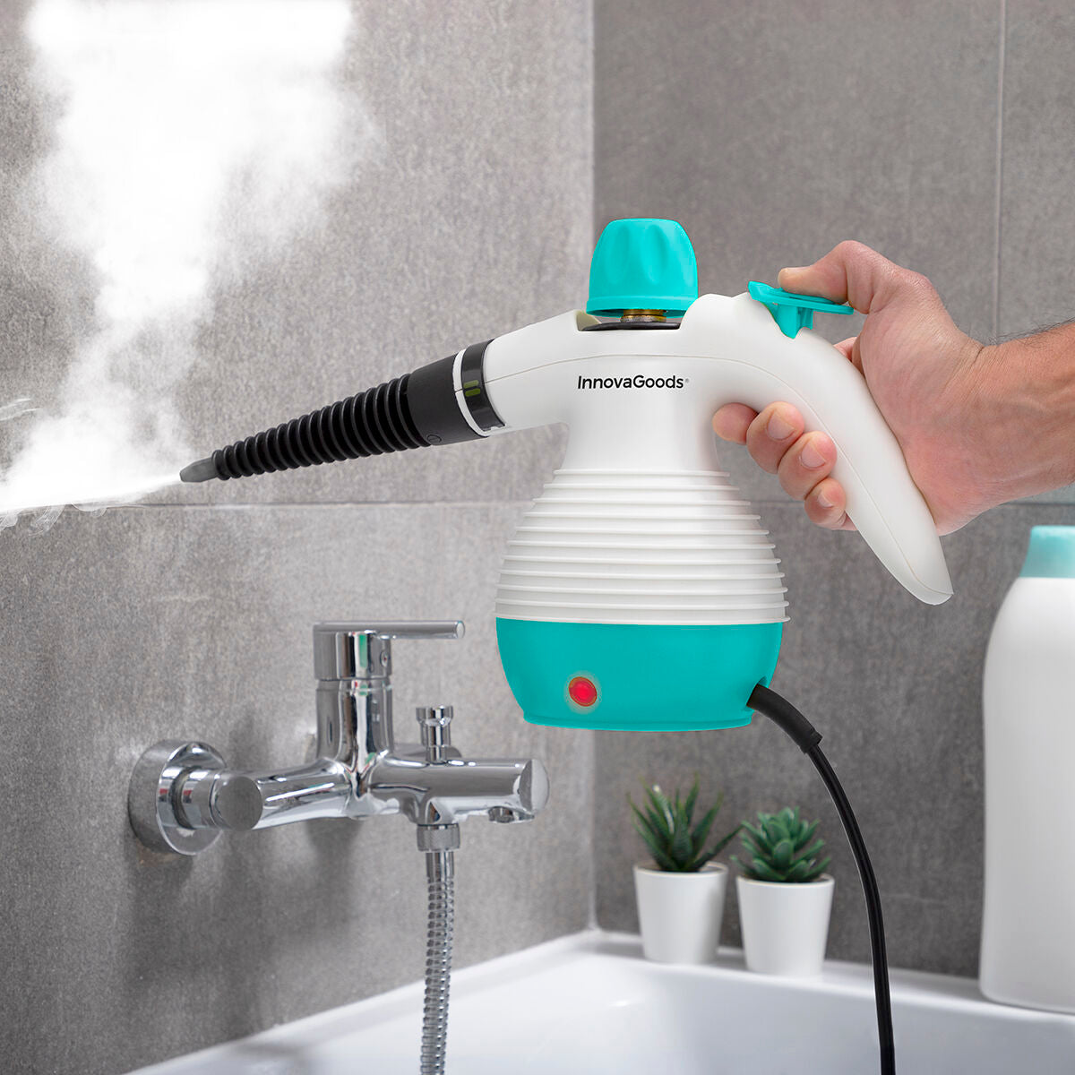 Innovagoods Multi-Purpose, 9-In-1 Hand-Held Steamer With Accessories Steany Innovagoods 0,35 L 3 Bar 1000W