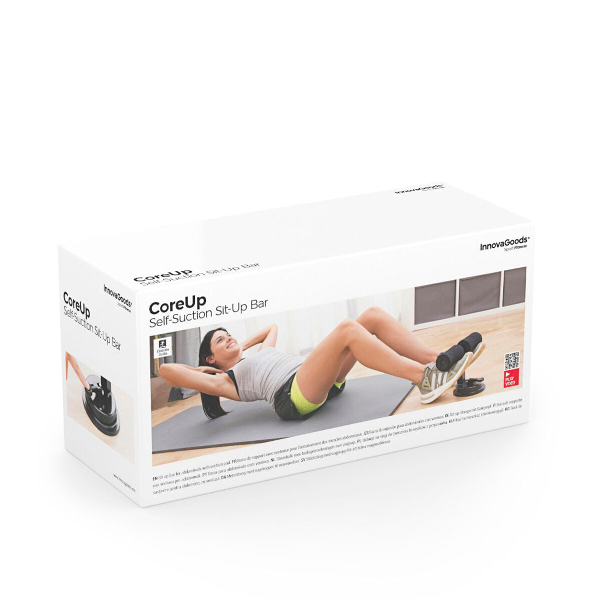 Innovagoods Sit-Up Bar For Abdominals With Suction Pad And Exercise Guide Coreup Innovagoods