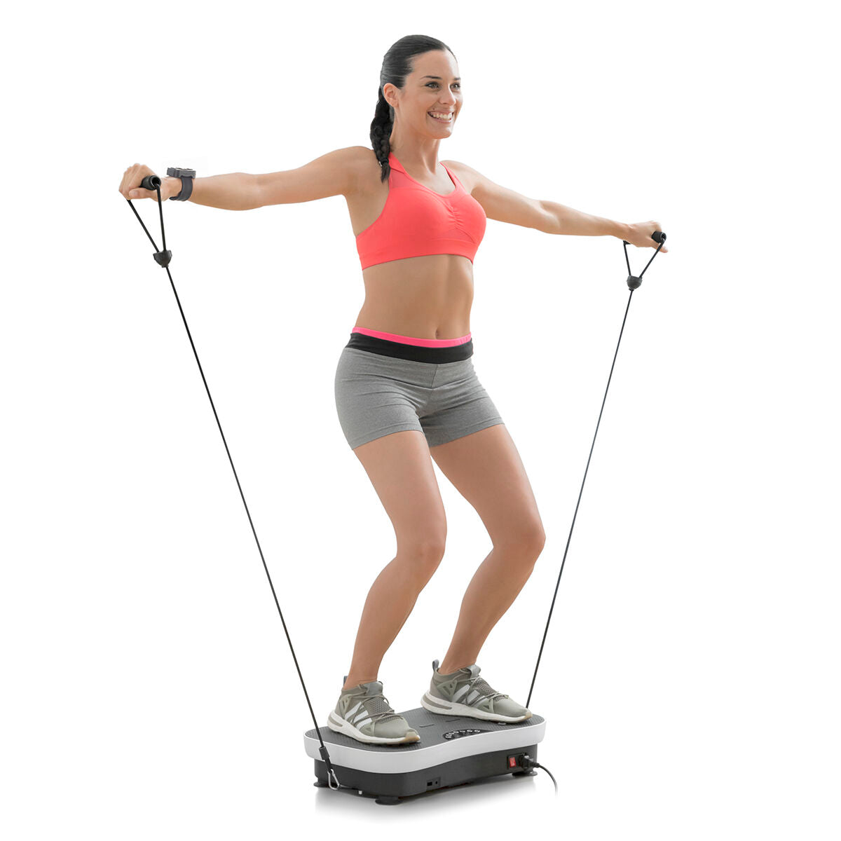 Innovagoods Vibration Training Plate With Accessories And Exercise Guide Vybeform Innovagoods