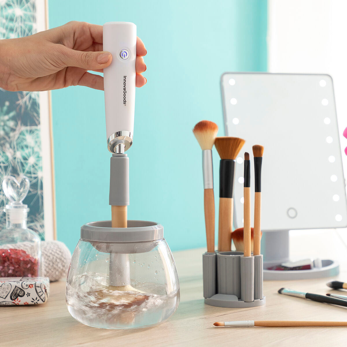 Innovagoods Automatic Make-Up Brush Cleaner And Dryer Maklin Innovagoods