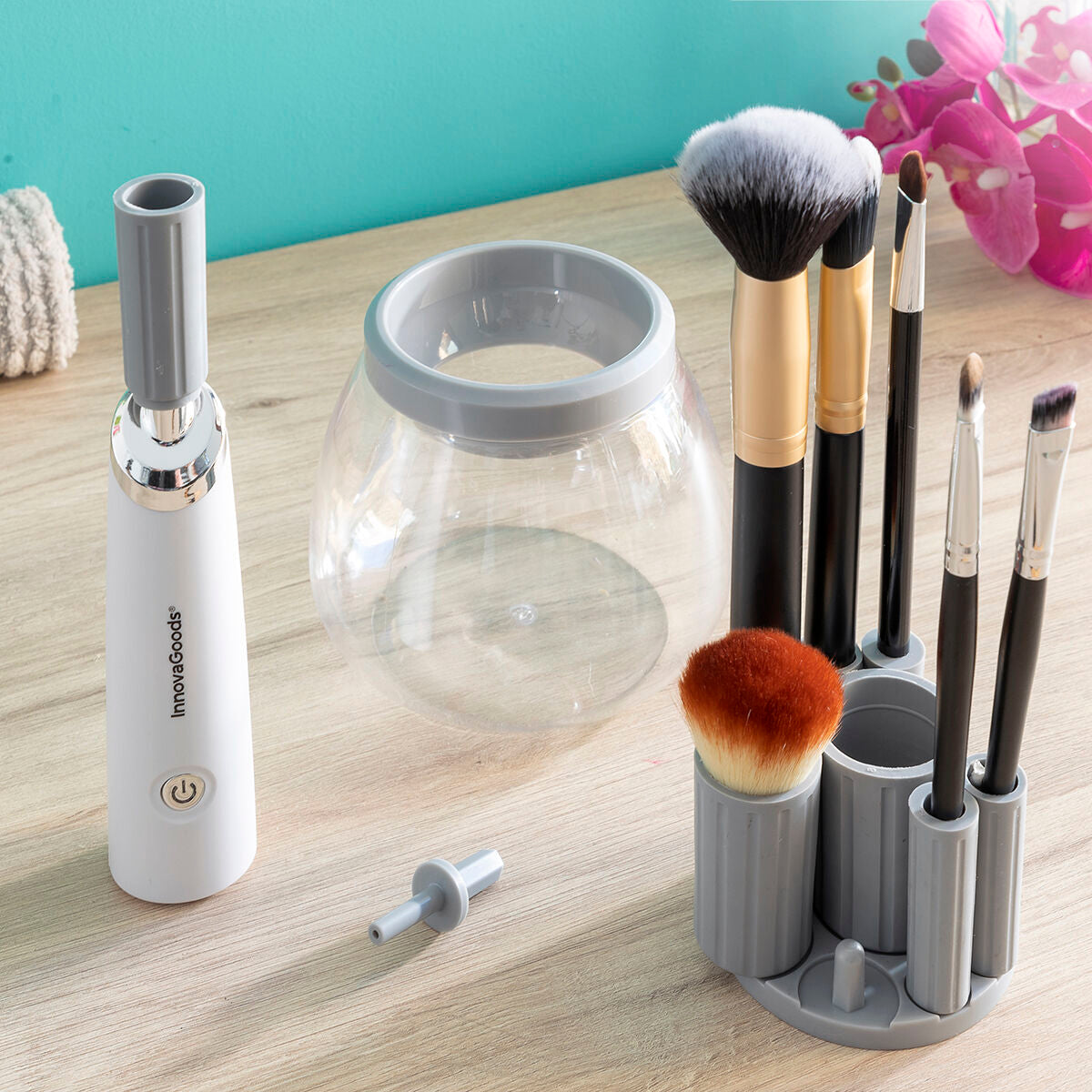 Innovagoods Automatic Make-Up Brush Cleaner And Dryer Maklin Innovagoods