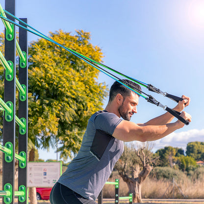 Innovagoods Set Of Resistance Bands With Accessories And Exercise Guide Tribainer Innovagoods 3 Units