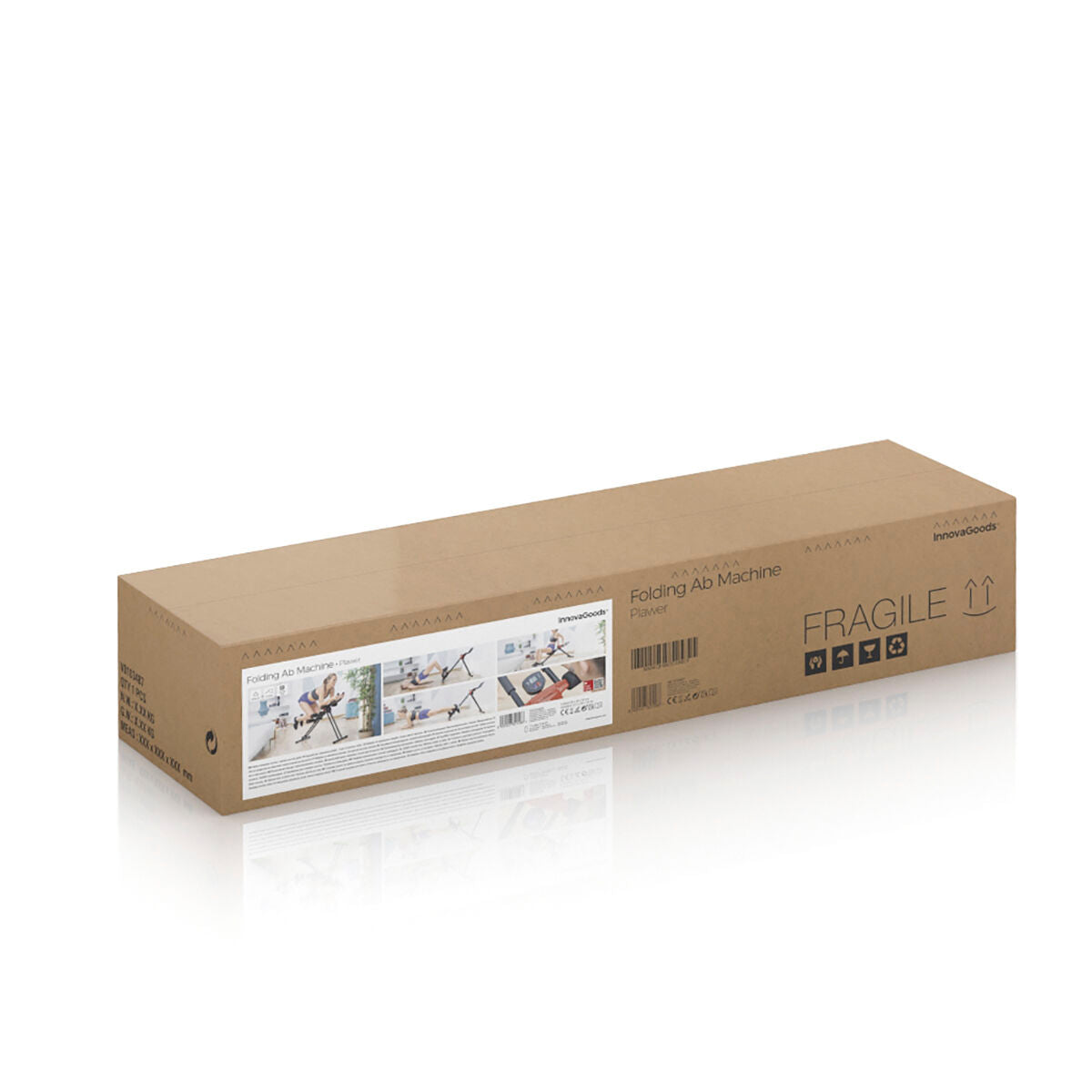 Innovagoods Folding Abdominal Machine With Exercise Guide Plawer Innovagoods