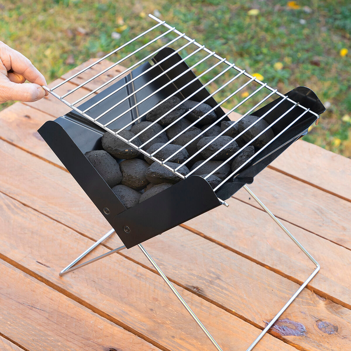 Innovagoods Mini Folding Portable Barbecue For Charcoal Foldecue Innovagoods