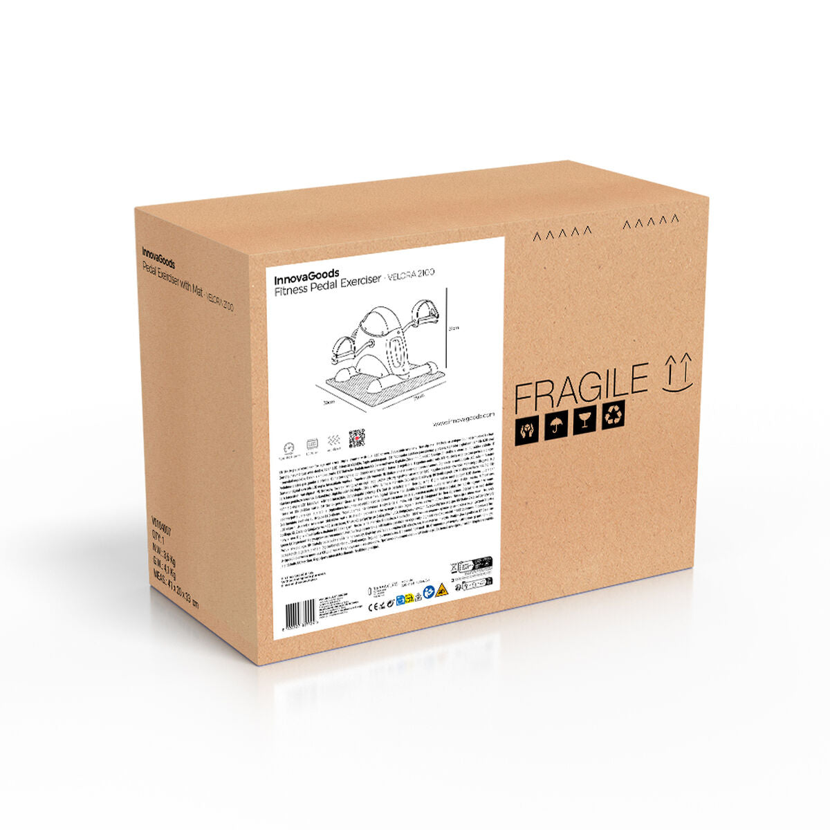 Innovagoods Static Pedaler For Arms And Legs With Mat Velora 2100 Innovagoods