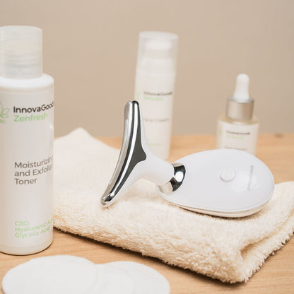 Innovagoods Electric Facial Firming Massager For Face And Neck With Led, Ems, And Heat Selora Innovagoods