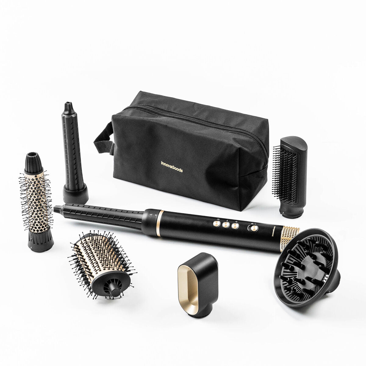 Innovagoods Ionic Multifunctional Air Dryer And Styler Brush With Coanda Technology And 7 Accessories Wavify Innovagoods