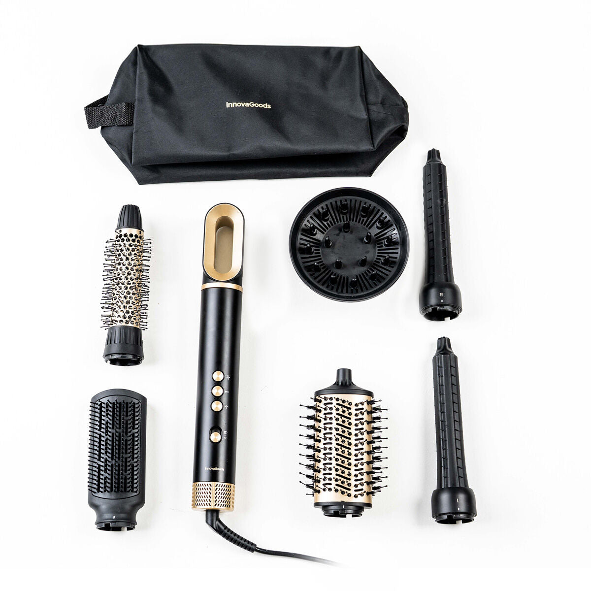 Innovagoods Ionic Multifunctional Air Dryer And Styler Brush With Coanda Technology And 7 Accessories Wavify Innovagoods